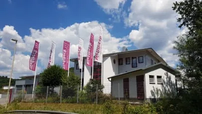 Das Produktionsgelände der Metzgerei Nießlbeck in Berg, 2018